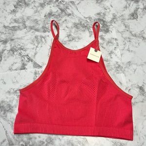 ANTHROPOLOGIE Bralette Pink Rose Women’s Size M/L NWT